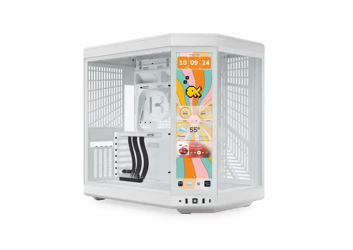 HYTE Y70 TOUCH INFINITE DUAL CHAMBER MID TOWER ATX - SNOW WHITE