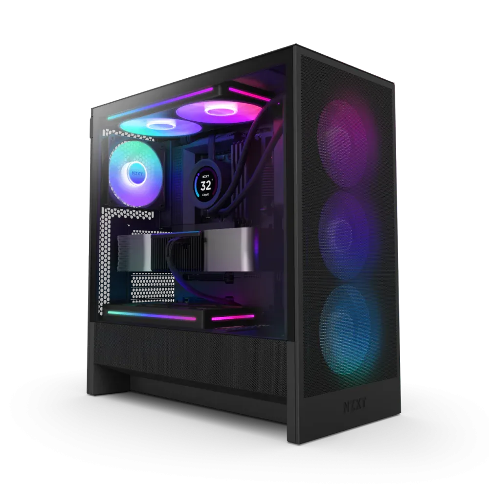 NZXT H5 FLOW RGB 2024 EDITION MID TOWER - BLACK