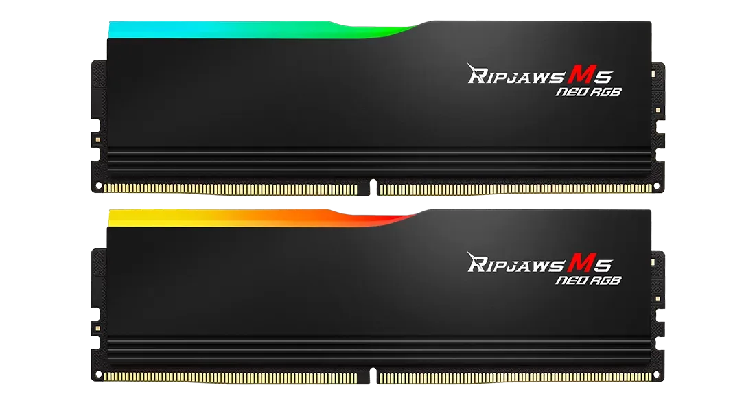 64GB G.SKILL RIPJAWS M5 NEO 6000 MT/s DDR5 (32GBx2) RGB - BLACK